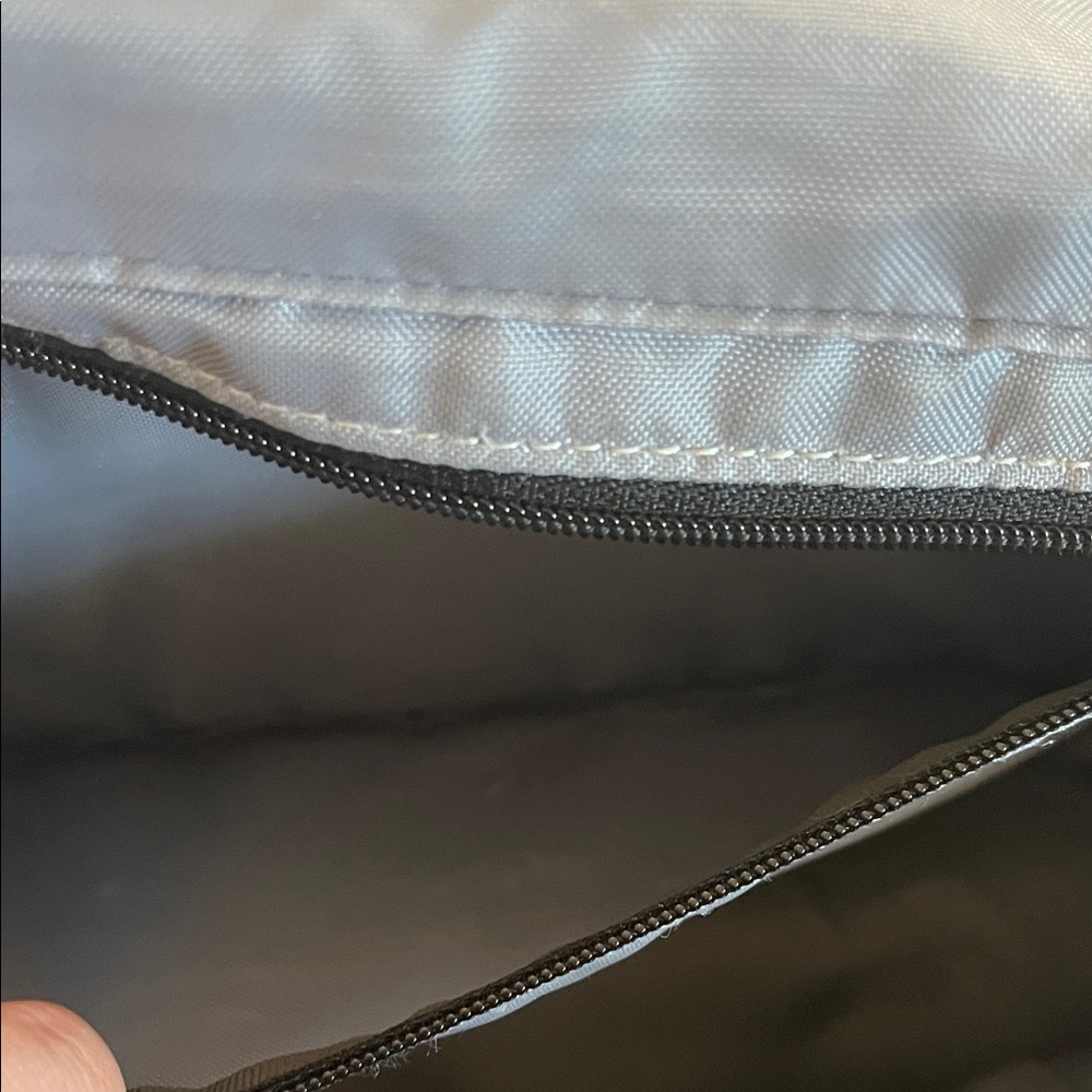 Patagonia Cream Messenger Bag with Black and Teal Accents - Picture 9 of 12